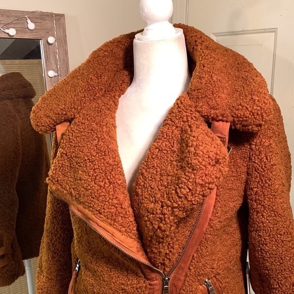 Anthropologie NWT Marrakech Sherpa Jacket - Picture 9 of 16